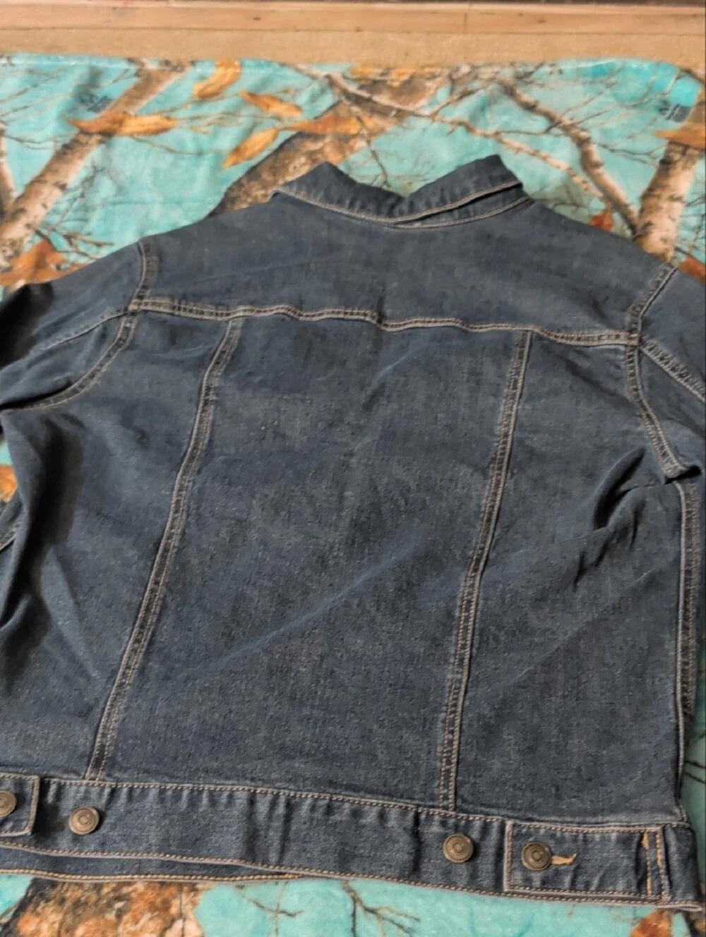 George Blue Denim Jacket with Contrast Stitching